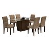 Conjunto Sala de Jantar Mesa Tampo Vidro 160cm Amsterdã 6 Cadeiras Paraty Rufato - 2