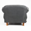 Ver imagem 3 de Poltrona Elisabeth Chesterfield Capitone Suede Cinza Decorativa / Sala, Tv, Estar, Recepção