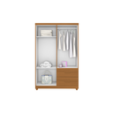Ver imagem 3 de Guarda Roupa Slim 4 Portas 2 Gavetas Cinamomo Formimóveis