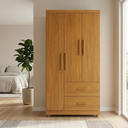 Ver imagem 2 de Guarda Roupa Slim 4 Portas 2 Gavetas Cinamomo Formimóveis