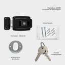 Ver imagem 7 de Fechadura Mini Agl 42mm Chave Simp 12V Externa Preta C Botão