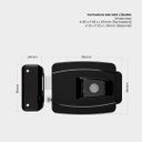 Ver imagem 6 de Fechadura Mini Agl 42mm Chave Simp 12V Externa Preta C Botão
