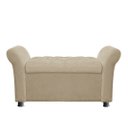 Ver imagem 2 de Recamier Bau Egeo 120x Corino Bege - Dominic Decor - Bege - Bege