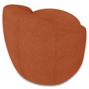 Ver imagem 6 de Poltrona Sala Decorativa Redonda 91cm Steve Boucle Terracota I01 - Mpozenato