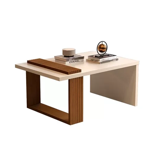 Mesa De Centro Sala Jb 8020 Perola Com Caramelo - Rede Móveis - 2