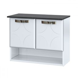 Armário de Banheiro Rubi 2 Portas Branco - Telasul - 2