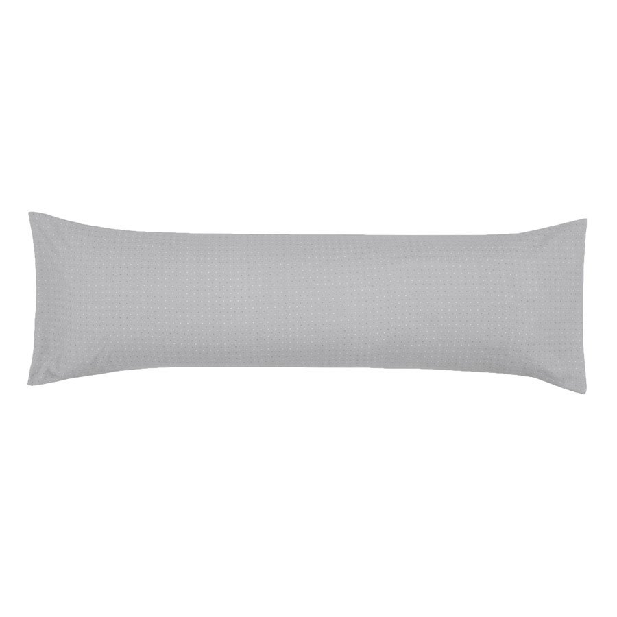 Fronha Altenburg Body Pillow Poliéster Toque Acetinado 0,40x1,30m - Cinza claro