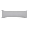 Fronha Altenburg Body Pillow Poliéster Toque Acetinado 0,40x1,30m - Cinza claro - 1