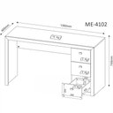 Ver imagem 3 de Conjunto de Escritório com Escrivaninha 03 pç CJ43018-009 Tecno Móbili - Branco