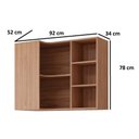 Ver imagem 3 de Armário de Cozinha Modulado Estela de Canto C/ 5 Nichos 92cm Cinamomo - Mgm