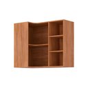 Ver imagem 1 de Armário de Cozinha Modulado Estela de Canto C/ 5 Nichos 92cm Cinamomo - Mgm