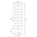 Ver imagem 3 de Sapateira Giratória com Divisória para Botas 2.25m Branca