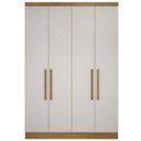 Ver imagem 1 de Guarda Roupa Rizon Módulo 4 Portas 3 Gavetas Novo Horizonte Cor Cumaru Fendy