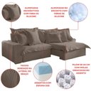 Ver mais imagens de Sofá Retrátil e Reclinável 3 Lugares 250cm Veludo Zeus Yescasa