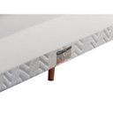 Ver imagem 3 de Cama Box Base c/Auxiliar Solteiro Universal Tecido Bordado White (88x188x30) - Paropas