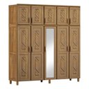 Ver imagem 4 de Guarda-roupa 10 Portas Cama Cômoda Sapateira Madeira Imbuia
