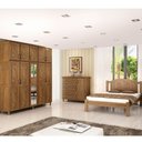Ver imagem 1 de Guarda-roupa 10 Portas Cama Cômoda Sapateira Madeira Imbuia