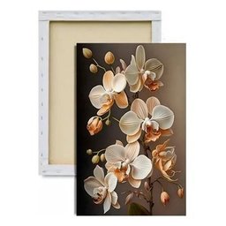 Quadro Decoração Sala Recepção Canvas 60x80 Flores - 2