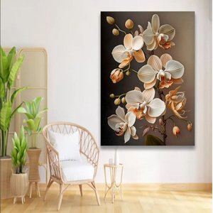 Quadro Decoração Sala Recepção Canvas 60x80 Flores