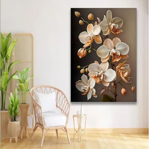 Quadro Decoração Sala Recepção Canvas 60x80 Flores