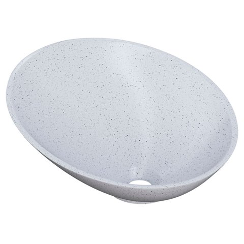 Cuba Pia para Banheiro Meia Lua 39cm Thaís C08 Branco Granit - Mpozenato