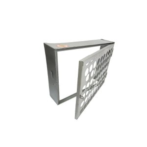 Proteção Hidrômetro Tela Moeda Com Porta Cadeado 30x40cm