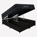 Ver imagem 1 de Kit Cama Box Baú King Bipartido Royal Air Molas Ensacadas Suede