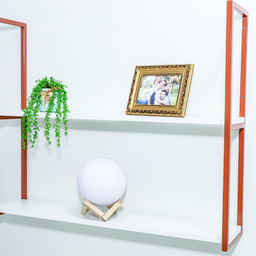 Prateleira 2 Níveis Estilo Industrial Metal 65x80x18 Rose Gold Mdf Branco - 3