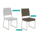 Ver imagem 5 de Cadeira Sala de Jantar 1736 Kit 6 Uni Rose/areia - Caramelo - Carraro