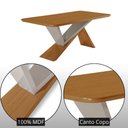 Ver imagem 7 de Mesa de Jantar Yasmin 180cm Tampo Mdf Laminado Canto Copo com 6 Cadeiras Carol