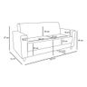Kit Sofá 3 Lugares E 2 Poltronas Verona - Suede - Cinza - 4