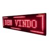 Painel Led Vermelho Letreiro Luminoso Digital 100x20 Alto Brilho Usb - 3