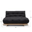 Ver imagem 4 de Sofá-cama Futon Slim S 02 Lugares Cor Preto FUTON BRASIL
