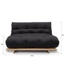 Ver imagem 4 de Sofá-cama Futon Slim S 02 Lugares Cor Preto Futon Brasil