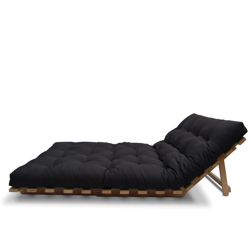 Sofá-cama Futon Slim S 02 Lugares Cor Preto FUTON BRASIL - 2