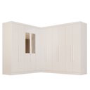 Ver imagem 2 de Guarda-Roupa de Canto com Espelho Modulado 11 Portas 4 Gavetas Espanha Branco