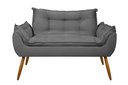 Ver mais imagens de Sofá 2 Lugares Namoradeira Opala Decorativa - V8 Decor:preto