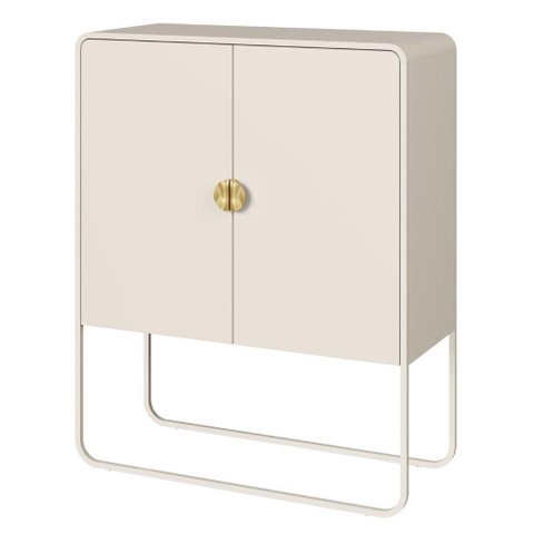 Balcao Buffet Organico 2 Portas 90 cm 28065 Off White Artesano
