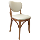 Ver imagem 4 de Cadeira Thais Assento e Encosto Facto Perola Castanho Mogno