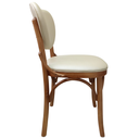 Ver imagem 3 de Cadeira Thais Assento e Encosto Facto Perola Castanho Mogno