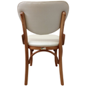 Ver imagem 2 de Cadeira Thais Assento e Encosto Facto Perola Castanho Mogno