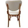 Cadeira Thais Assento e Encosto Facto Perola Castanho Mogno - 2