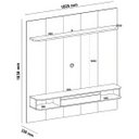 Ver imagem 3 de Painel Tv 75" Belluno - Cinamomo/off White