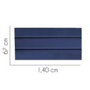 Ver imagem 2 de Painel Cabeceira Estofada Argentina 140cm Cama Box Casal Corino Azul- Mabe Magazine