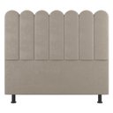 Ver imagem 6 de Cabeceira Cama Box Solteiro Lana 90cm Linho Bege - Desk Design