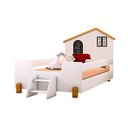 Ver imagem 1 de Cama Montessoriana Infantil Juvenil Belissima Preta Branca e Amêndoa + Luminária Led + Colchão