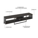 Ver imagem 4 de Rack para TV até 75 Polegadas Industrial 180cm Element Preto Tx