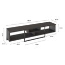 Ver imagem 3 de Rack para TV até 75 Polegadas Industrial 180cm Element Preto Tx
