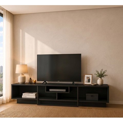Rack para TV até 75 Polegadas Industrial 180cm Element Preto Tx