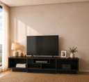 Ver imagem 1 de Rack para TV até 75 Polegadas Industrial 180cm Element Preto Tx